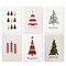 Sustainable Greetings 48 Pack Merry Christmas Cards with Envelopes, 4.5 x 6.25" Bulk Festive Holiday Assortment Greeting Cards for Xmas, 6 Funny Tree Designs